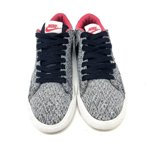 Nike Blazer Low TXT Sneakers Women Size 9.5 Athletic‎ Shoes Black Gray - Picture 2 of 10